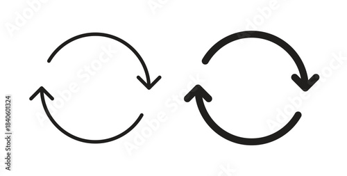 Refresh icon isolated vector Illustration. Vector pictogram for web and app