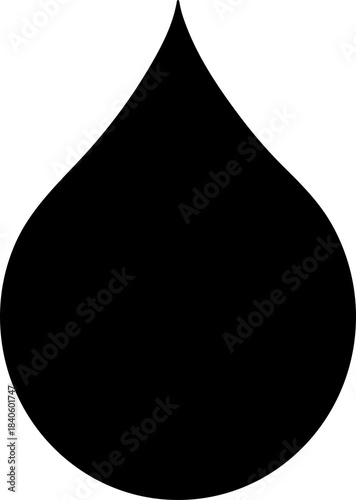 Water Drop Icon – Clean Water, Hydration, Liquid Symbol