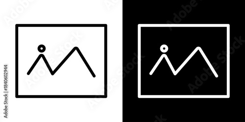 Media Icon Of Line Black And White Style Vector Illustration
