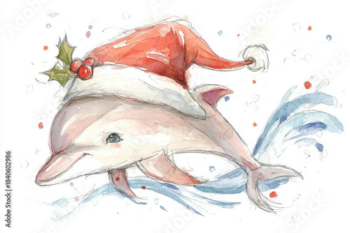 simple Christmas watercolor...