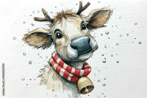 simple Christmas watercolor...