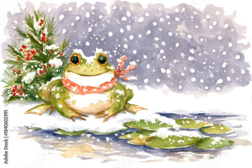simple Christmas watercolor...