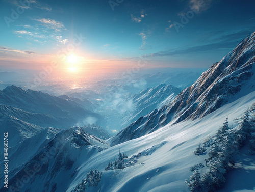 snow mountains