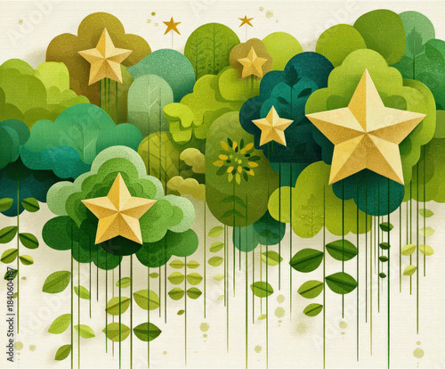 Star vector background