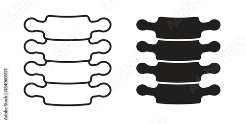Spinal column icon isolated vector Illustration. Vector pictogram for web and app