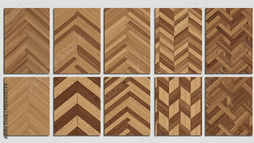 Parquet Flooring Patterns Pack | Vector Design Set
