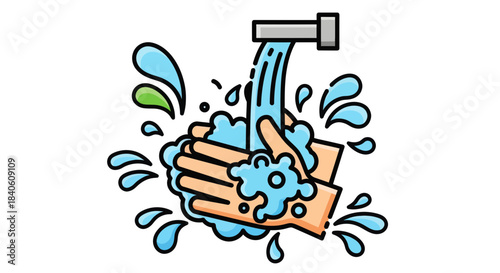 Hygiene Practices Depicted: A Visual Representation of Handwashing for Health