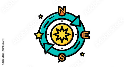 Illustrated Compass Design: Guiding Direction, Navigation, and Exploration In All Directions