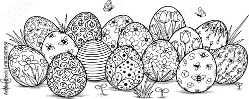 hand drawn vector illustration of an apple tree