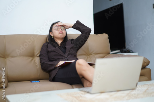 Frustrated Woman Feeling Tired or Overworked