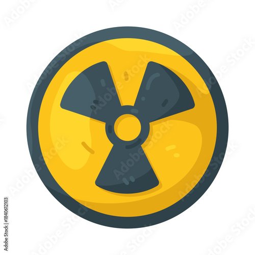 Illustration of Radiation Symbol  