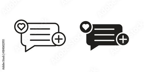 Social campaign icon doodle set. editable outline stroke vector eps