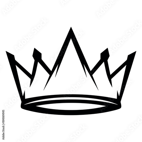 golden crown isolated on white