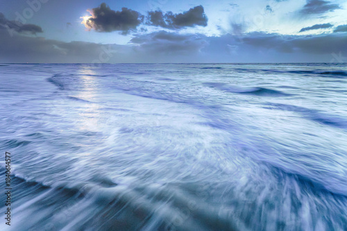 Ameland Twilight Waves at moonlight
