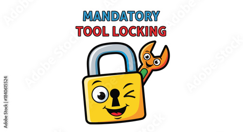 Essential Tool Security Emphasized Through Lively Illustrations for Secure Locking Solutions