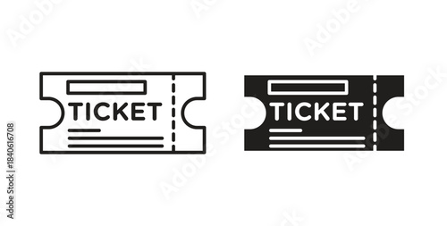 Ticket stub icon