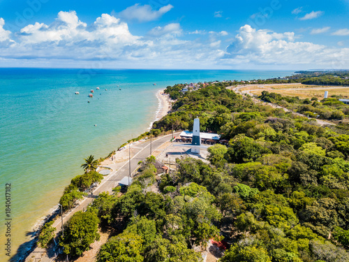 Farol de Branco, João Pessoa - aerial view of the Cabo Branco lighthouse