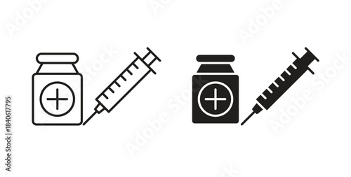 Vaccine vial icon