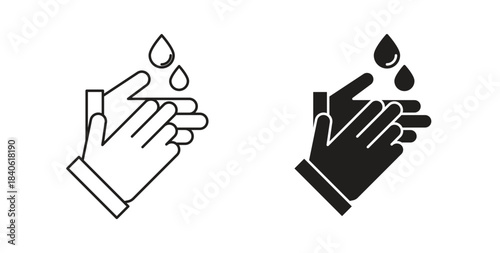 Wash hands icon