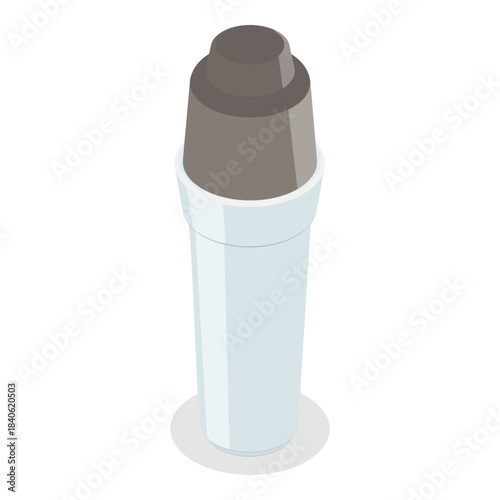 3D Isometric Flat Vector Illustration of Water Filters, Safe Drinking Water, Removing Impurities. Item 3