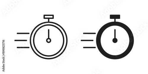 Time fast icon designs collection for mobile, ui, web.