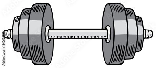 Adjustable dumbbell with multiple plates for weightlifting exercises