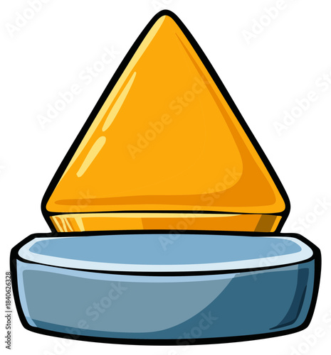 Delicious golden brown triangular Samosa snack an iconic Indian food appetizer cartoon vector illustration