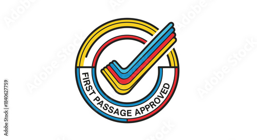 Checkmark Symbolizing Passage Approved And Verification For Digital Documentation