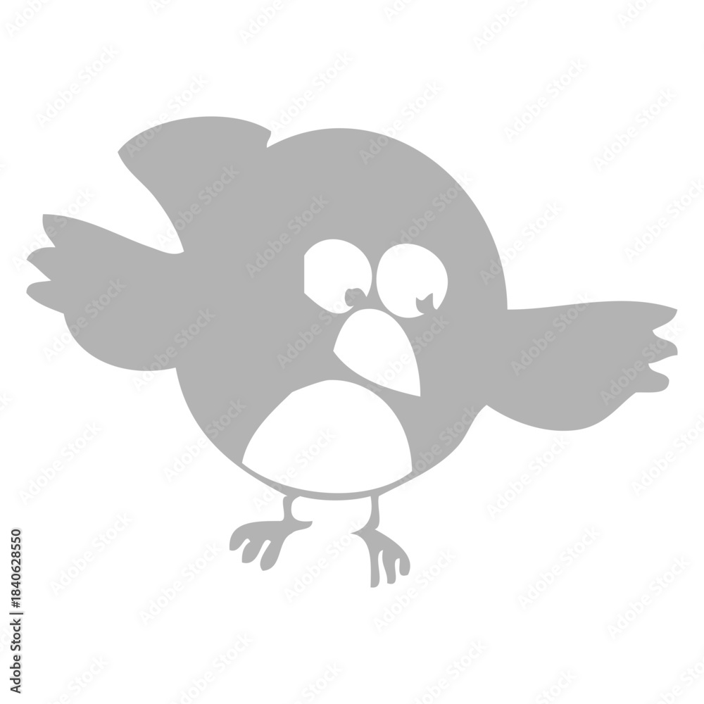 Fototapeta premium Flying Bird Silhouette Sky View