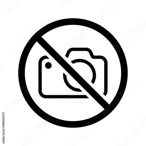 No photography sign