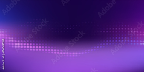 Digital Big Data Flow Particles Bokeh. AI Artificial Intelligence Technology and Machine Deep Learning Concept. Smooth Sound Wave Audio Visualization. Tech Art Science Presentation Vector.