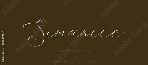 A soft, gentle script font that conveys a sense of calm and serenity, perfect for brands in wellness or lifestyle sectors.