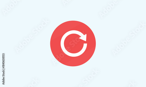 Refresh icon vector design