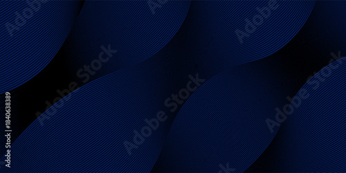 Premium background design with diagonal dark blue line pattern. Vector horizontal template for digital lux business banner, contemporary formal invitation, luxury voucher, prestigious gift certificate