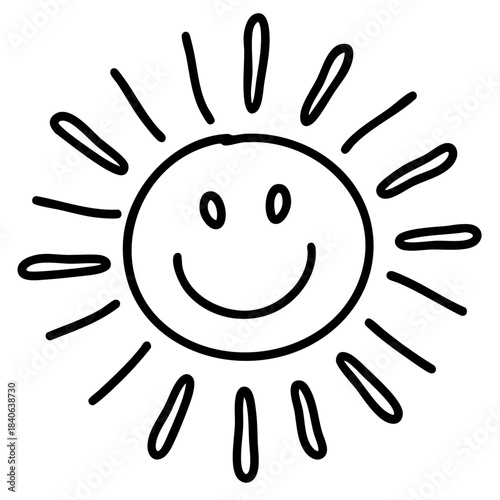 Mental health awareness doodle art icon. line art element illustration concept.