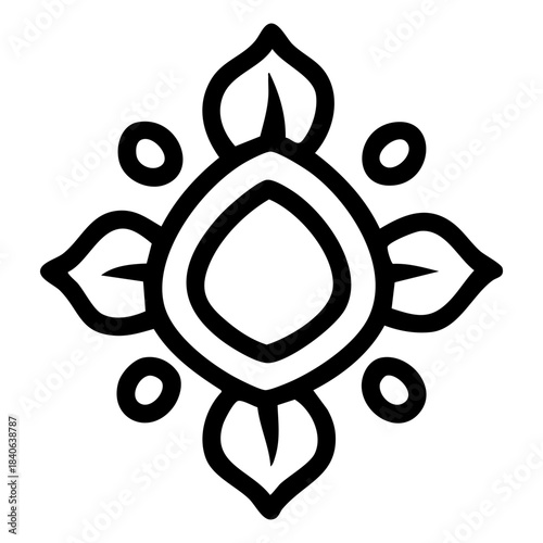 Mental health awareness doodle art icon. line art element illustration concept.