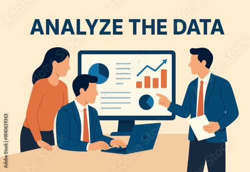 Chart and graph, datum research statistics, inforgraphic financial review, project planning diagram, business information analysis, business people help analyze data on computer monitor dashboard.