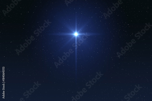 Christmas star of the Nativity of Bethlehem, Nativity of Jesus Christ. Star of Jesus. Christmas of Jesus Christ. Moravian Star.