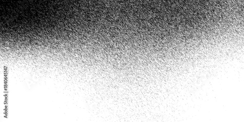Grain noise of black irregular dots and grainy halftone fade effect with sand dust. Abstract grunge texture effect, scratch and dust particle grain. Rough grunge sand dots backdrop Gritty distressed