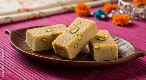 Indian milk cake kalakand