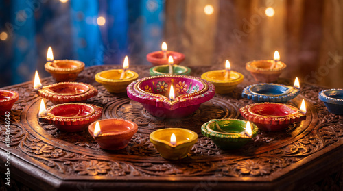 traditional Indian oil lamps