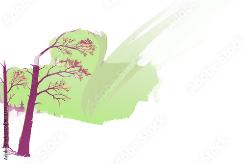 “Ultra-colorful northern lights forest with glowing snow, saturated aurora colors, and hyper-real frozen lake reflections, transparent background.