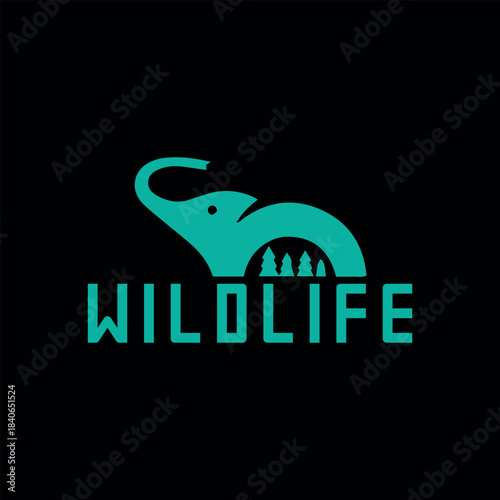 wildlife animals logo design vector