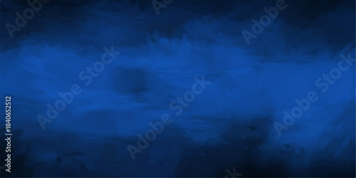 Dark blue night sky with abstract clouds, moon, and bright stars in the space background