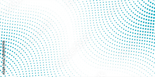 Transparent Vector Gradient Blue Color Halftone Background Staggered Dots Pattern modern dotted