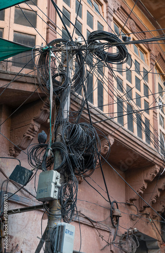 Electric net in Jodhpur city, India