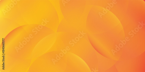 Abstract orange background with circles. Vector illustration