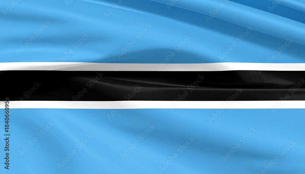 Naklejka premium flag of Botswana