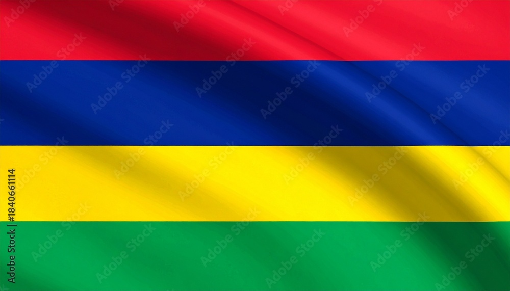 Fototapeta premium flag of Mauritius