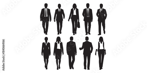 Man, woman, girl and couple walking with backpacks, family, back view, cartoon characters, people silhouettes, vacation clothes. Flat icon design, vector isolated on white, different nationalities